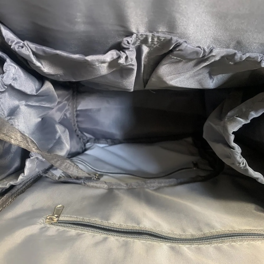 Diaper Bag Gray Multi Function Usb Battery Access… - image 6